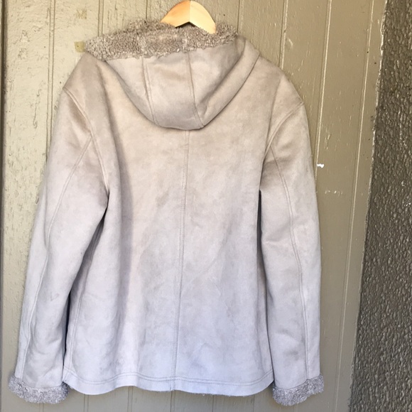 Zara shearling hooded jacket - Picture 5 of 9
